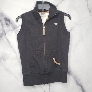 Nike full zip sweater vest with sherpa interior